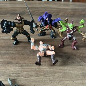 Chap Mei the Wizards Magic Tri-Tremis 3-Headed Cobra and other figurines